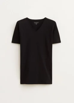 Basic t-shirt met v-hals