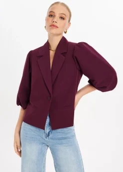 Blazer met pofmouwen