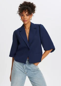 Blazer met pofmouwen