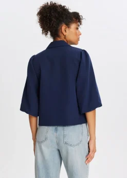 Blazer met pofmouwen