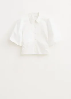 Blouse met balloonmouwen