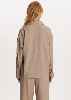 Blouse met knoopdetail