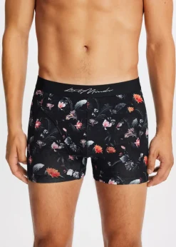 Boxer met bloemen