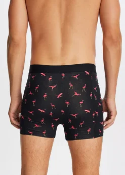 Boxer met print flamingo