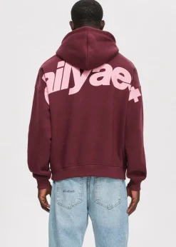 Boxy hoodie met backprint