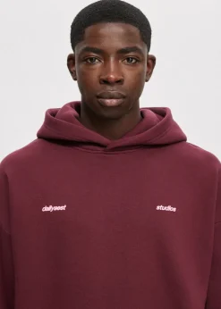 Boxy hoodie met backprint