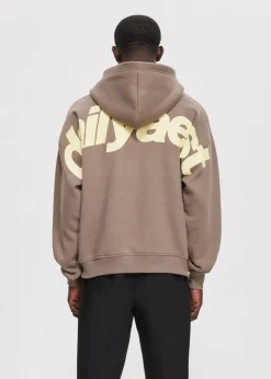 Boxy hoodie met backprint