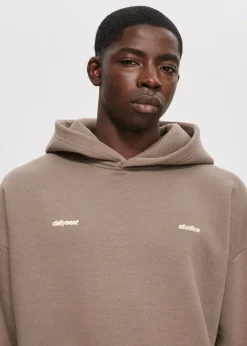 Boxy hoodie met backprint