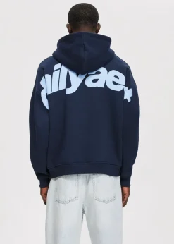 Boxy hoodie met backprint
