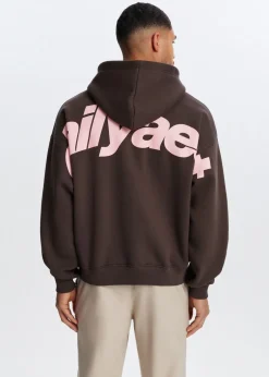 Boxy hoodie met backprint