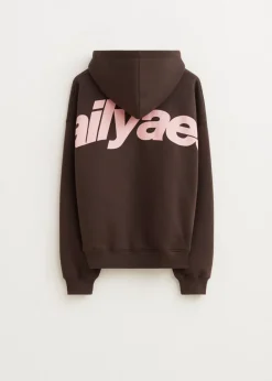 Boxy hoodie met backprint