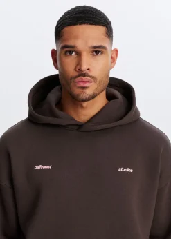 Boxy hoodie met backprint