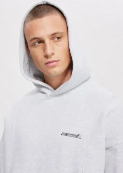 Boxy hoodie met merk