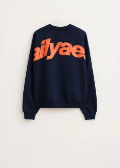 Boxy sweater met print