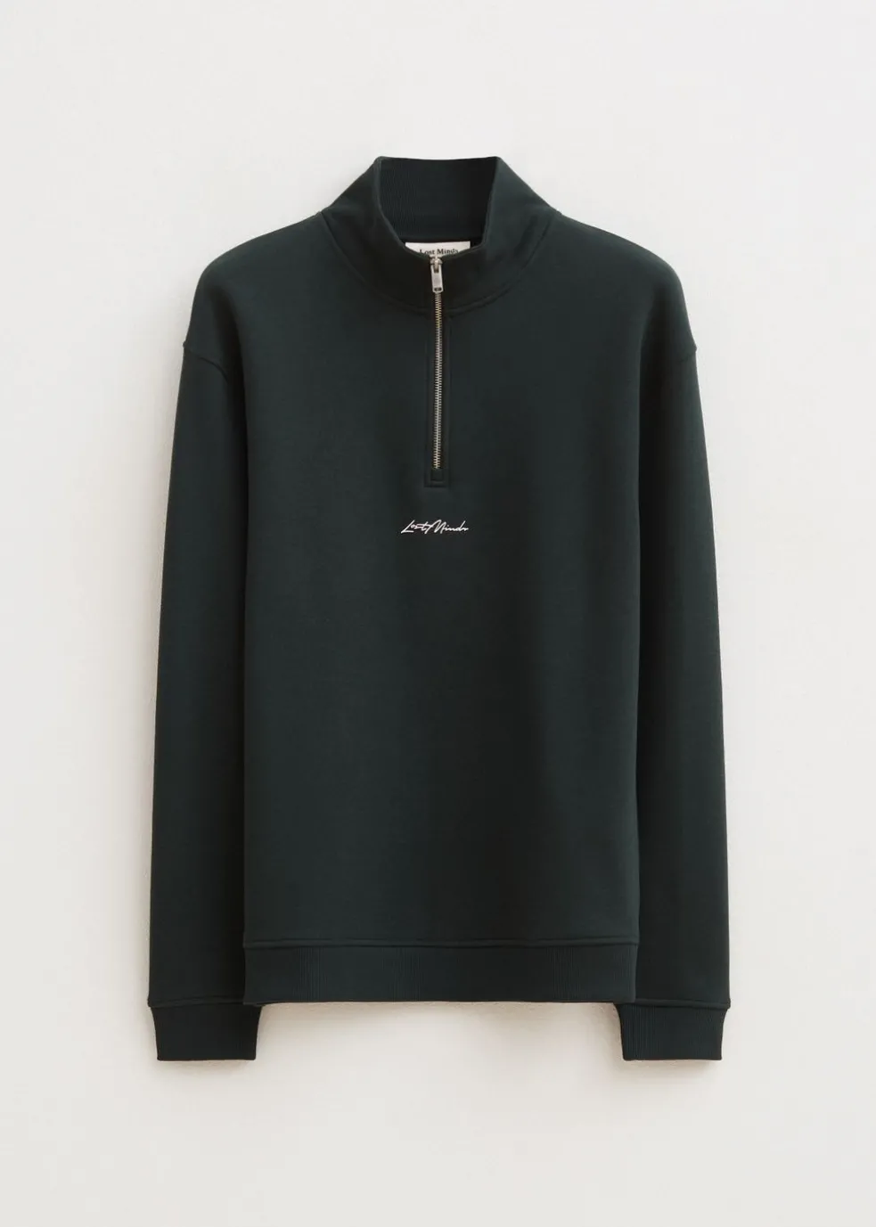 Brushed half zip sweater