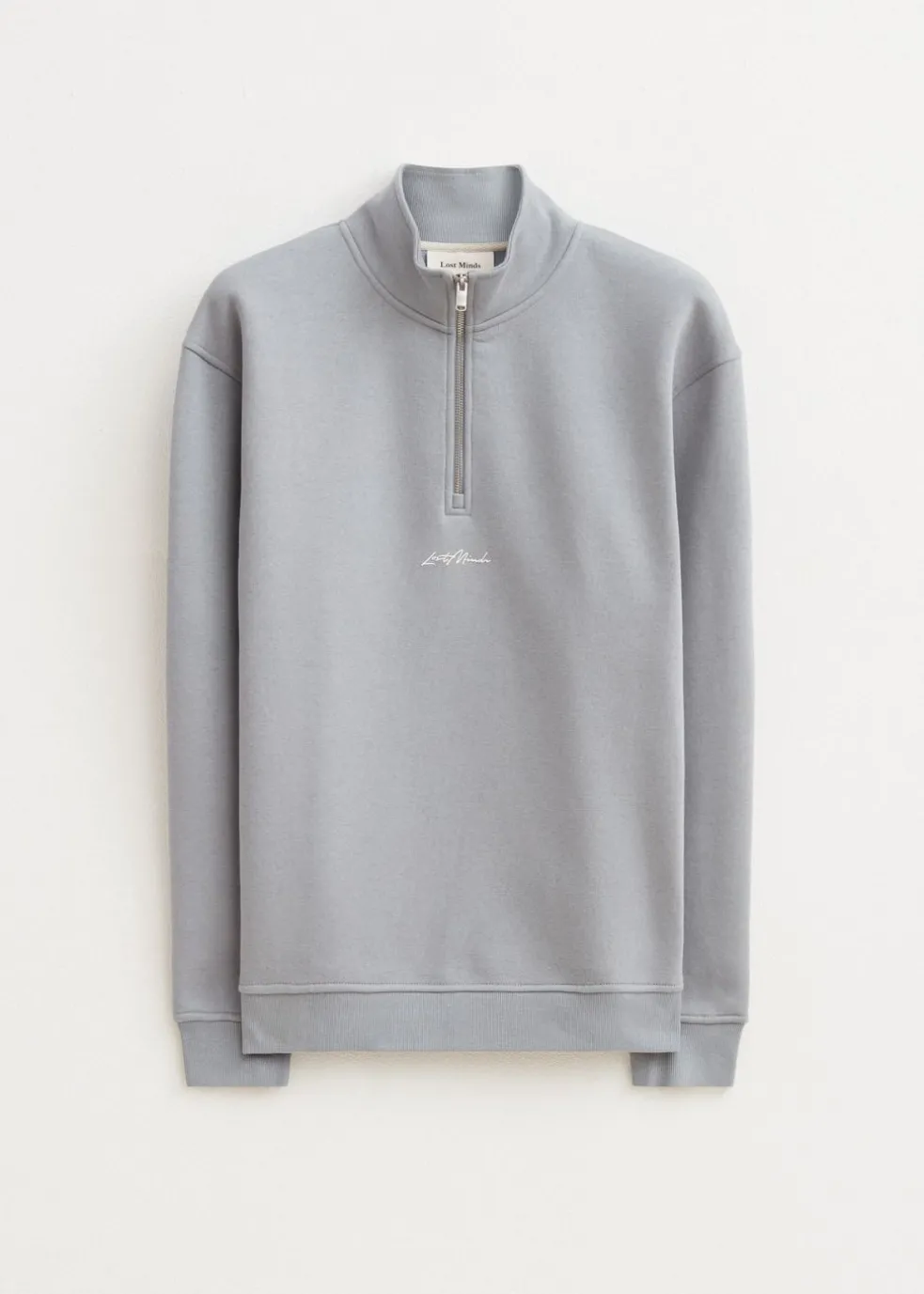 Brushed half zip sweater