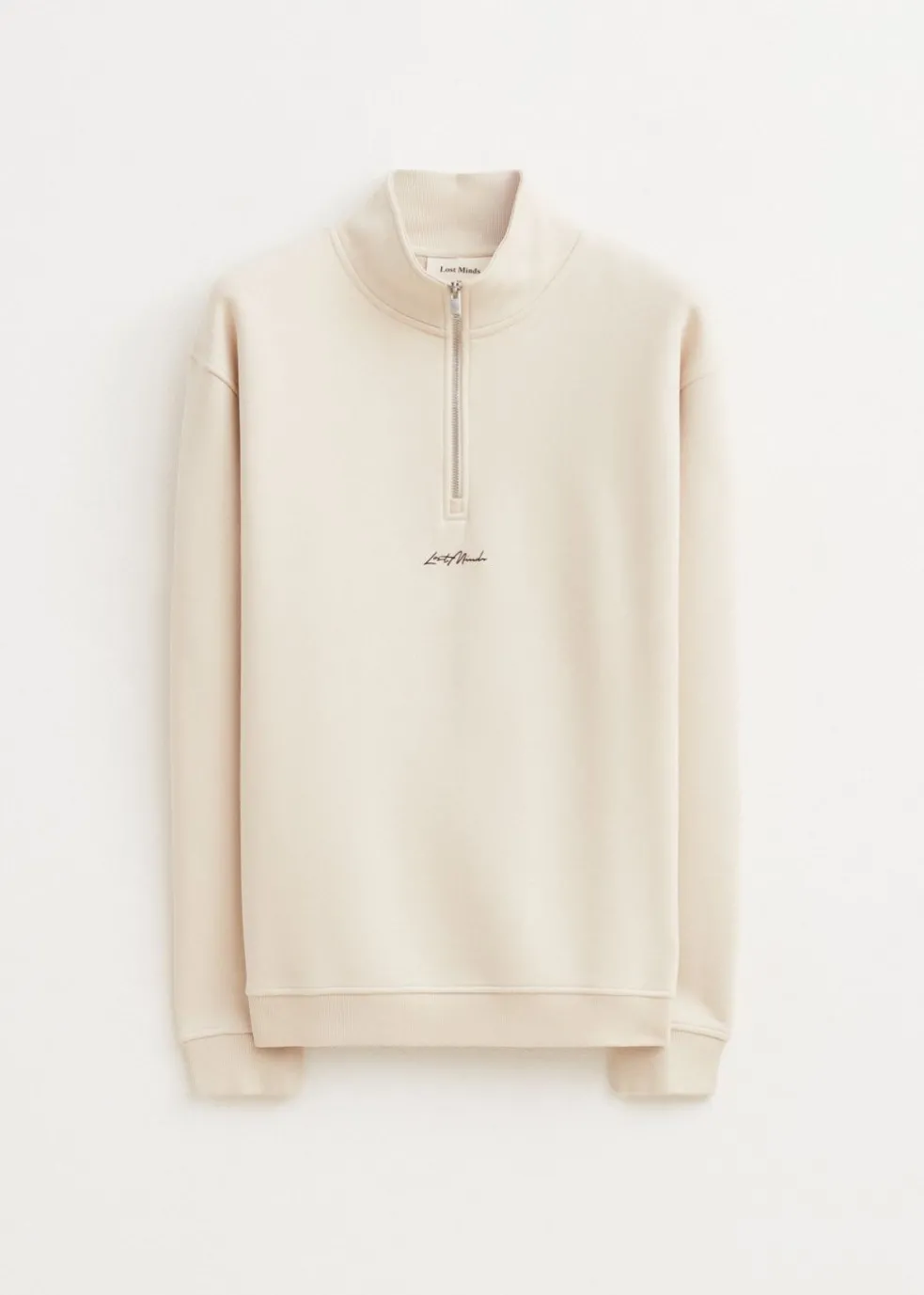 Brushed half zip sweater