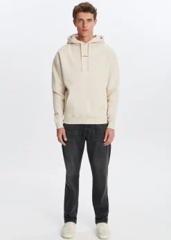 Brushed hoodie met logo