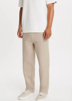Brushed straight leg joggingbroek