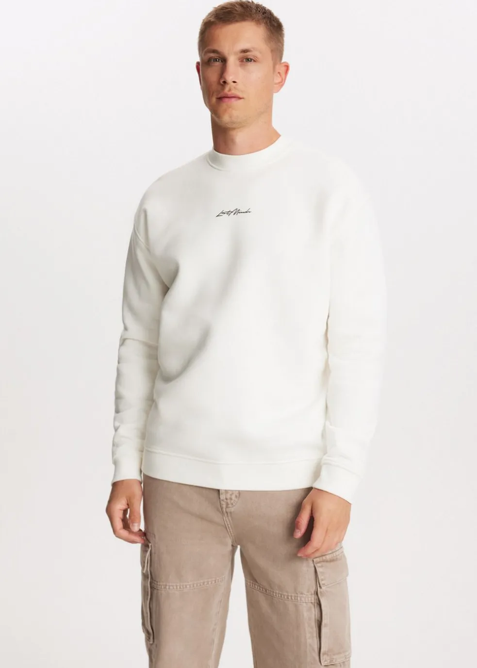 Brushed written sweater