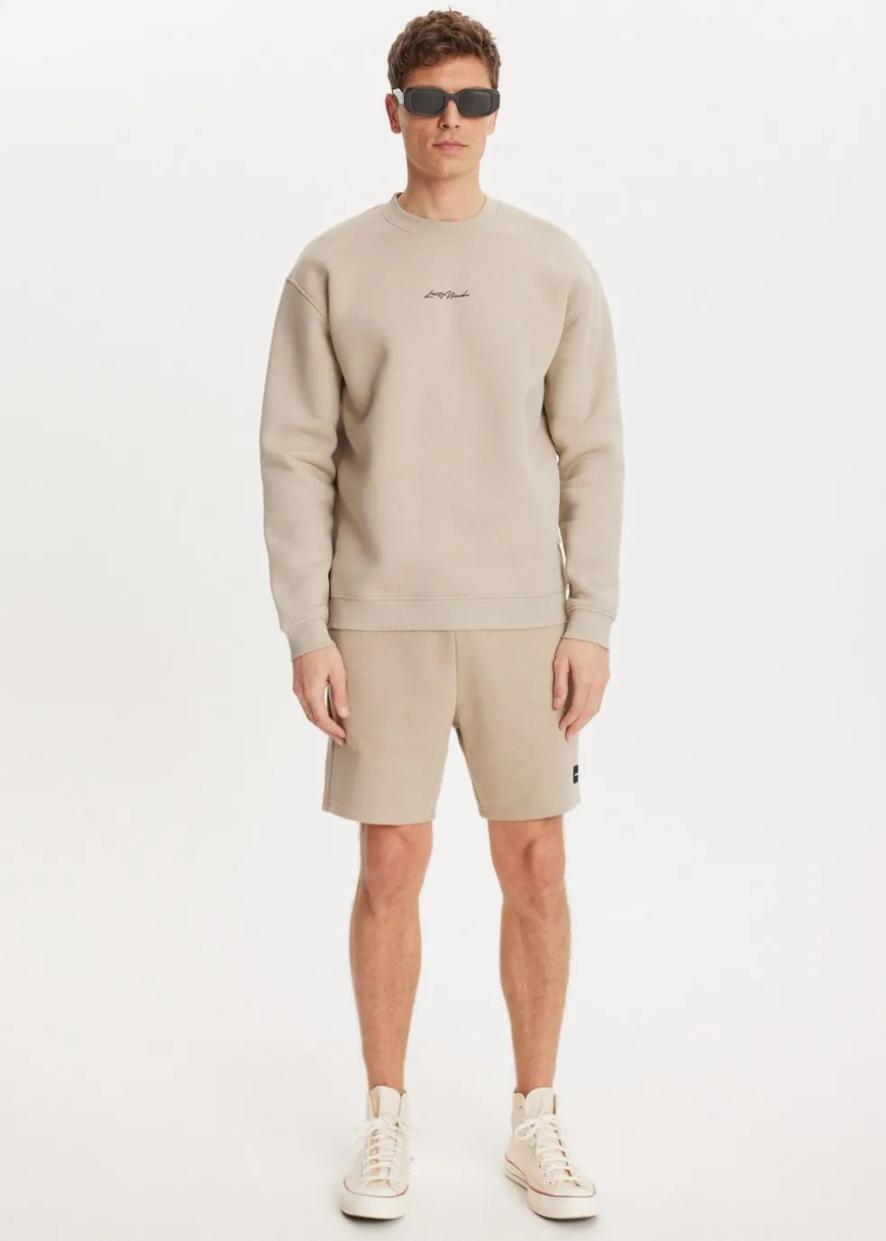 Brushed written sweater