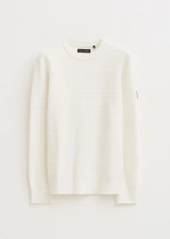 Chenille trui met structuur