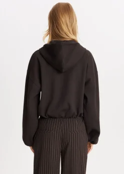 Cropped vest met capuchon