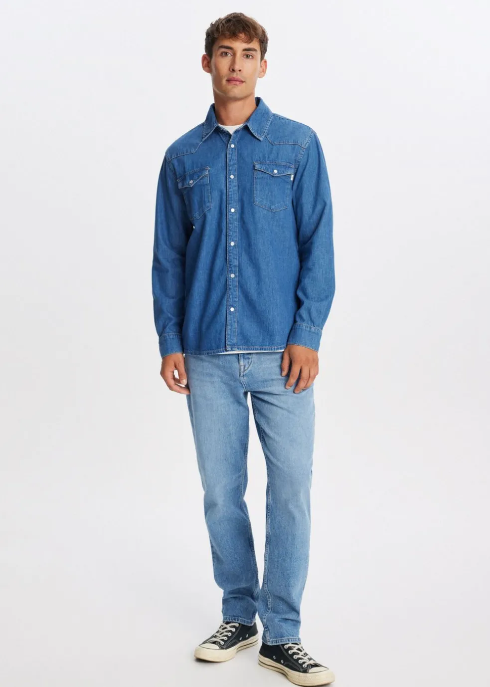 Denim overhemd