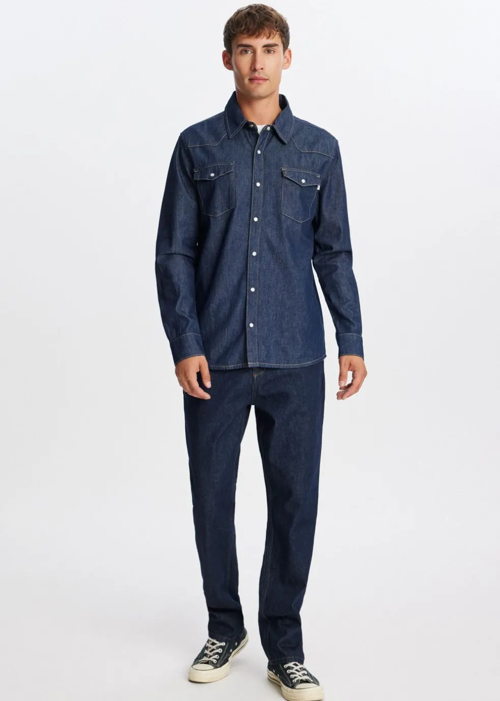 Denim overhemd
