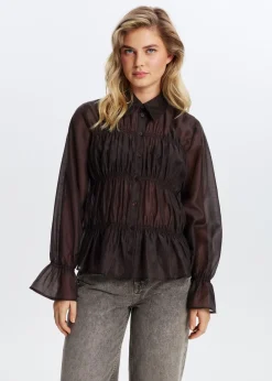 Doorschijnende blouse