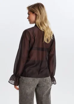 Doorschijnende blouse