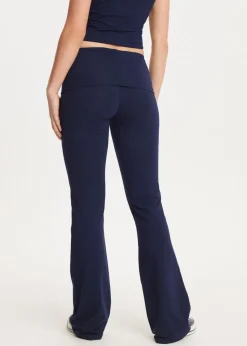 Flare legging met vouwband