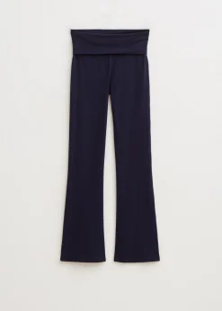 Flare legging met vouwband