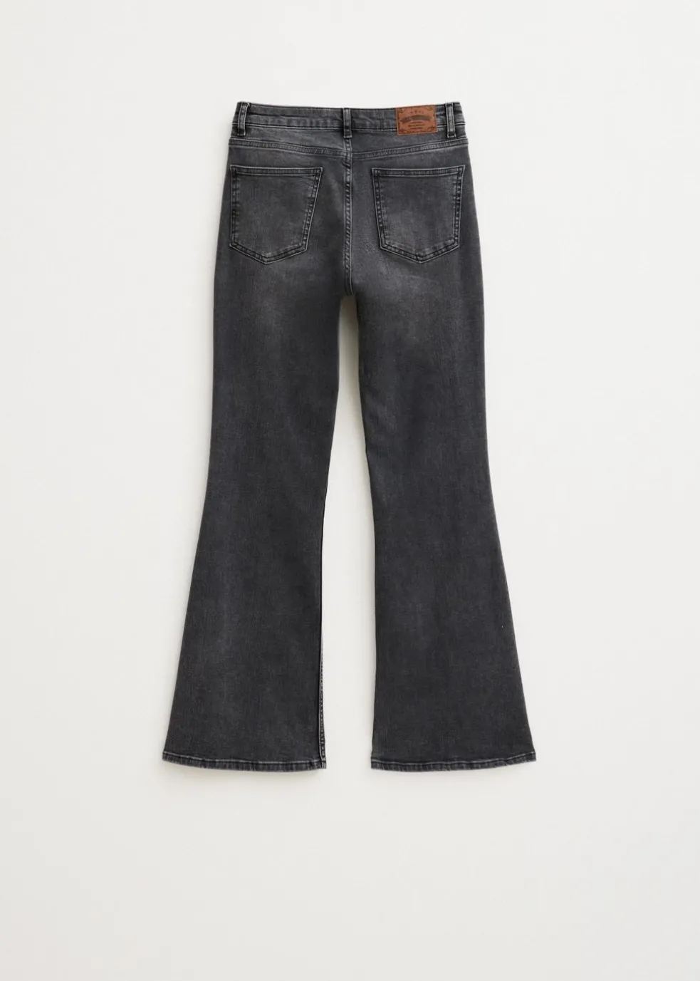 Flared jeans met pintuck
