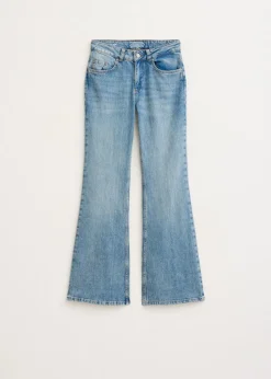 Flared jeans met printdetail