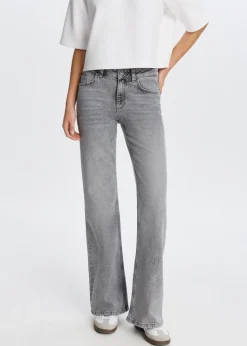 Flared jeans met printdetail