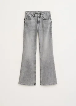 Flared jeans met printdetail