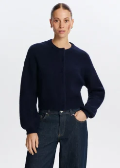 Gebreid vest lange mouwen