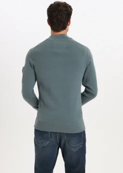 Gebreide half zip trio