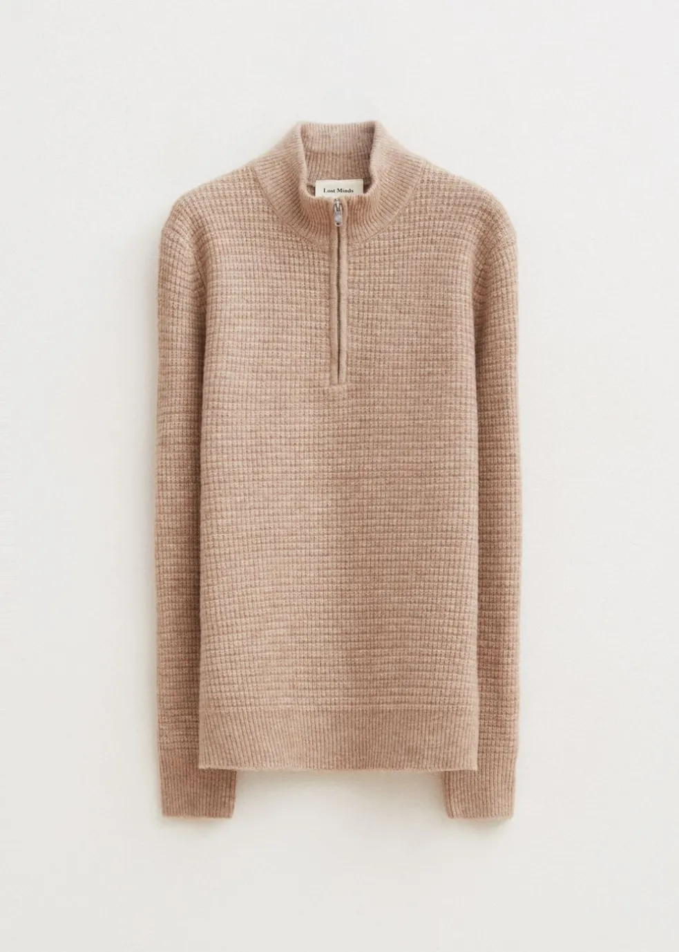 Gebreide half zip trui