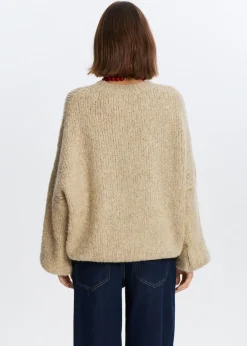 Gebreide lurex trui