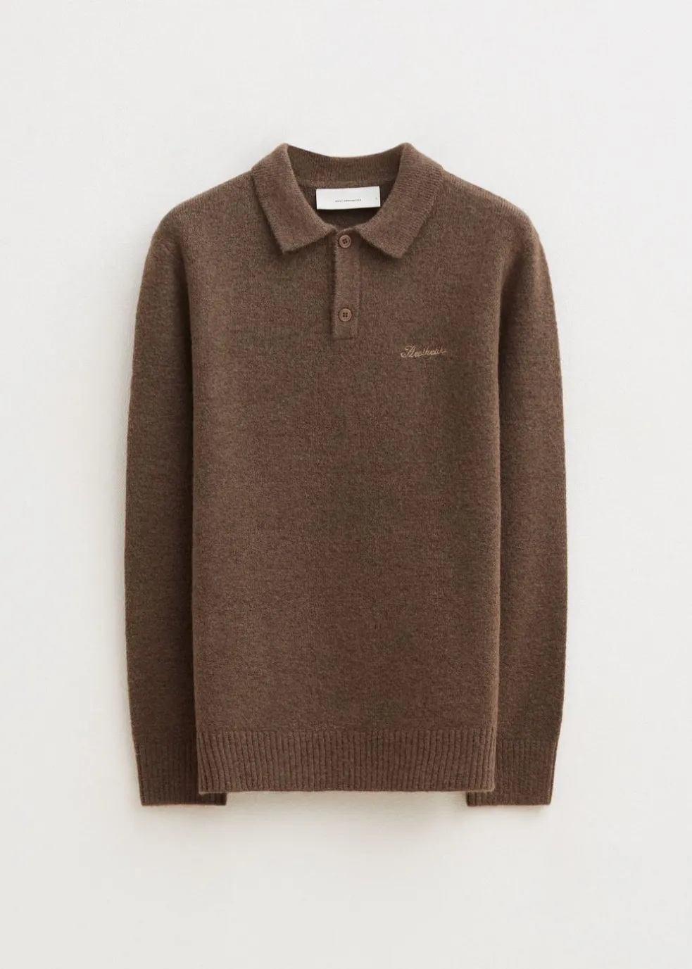 Gebreide polo met merk