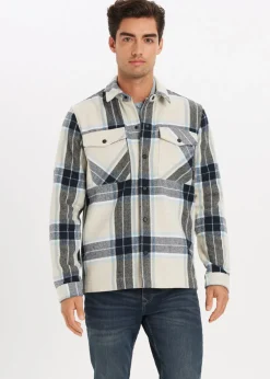 Geruit overshirt Liam