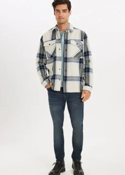 Geruit overshirt Liam