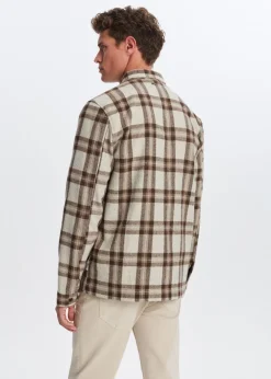 Geruit overshirt met knopen