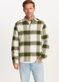 Geruit overshirt met structuur