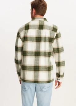 Geruit overshirt met structuur