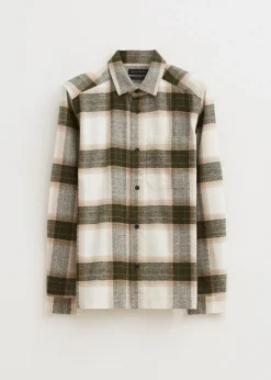 Geruit overshirt met structuur