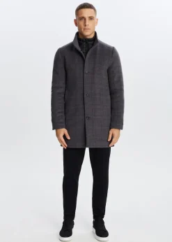 Geruite overcoat