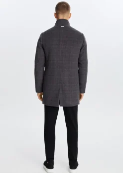 Geruite overcoat